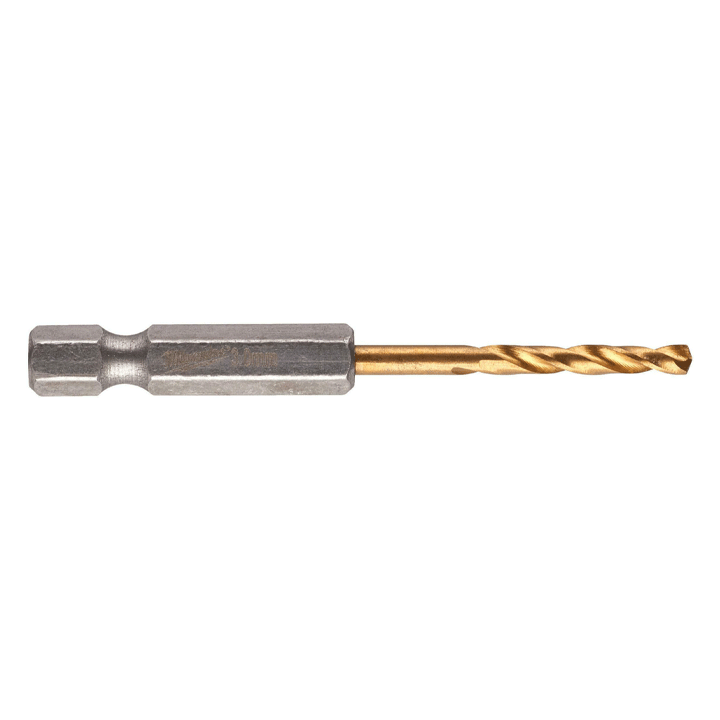 MILWAUKEE 1/4 HEX SHANK METAL DRILL SWAVE HSS-G 3MM 2PCS