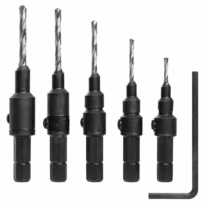 COUNTERSINK BIT SET 5PCS