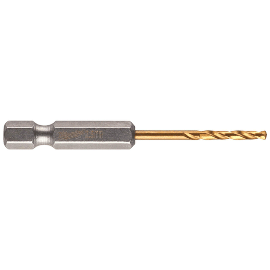 MILWAUKEE 1/4 HEX SHANK METAL DRILL SWAVE HSS 2MM  2PCS