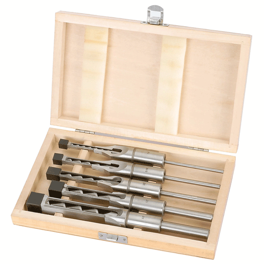 MORTICE CHISEL AND BIT SET 5PCS