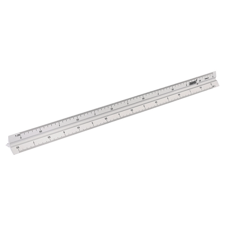 ALUMINIUM TRIANGLE SCALE RULE 300MM