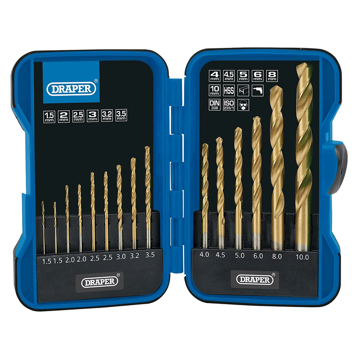 TITANIUM DRILL BIT SET 15PCS