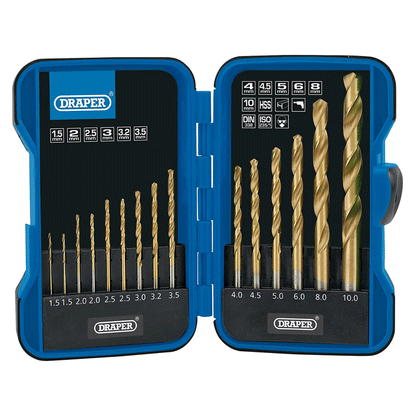 TITANIUM DRILL BIT SET 15PCS