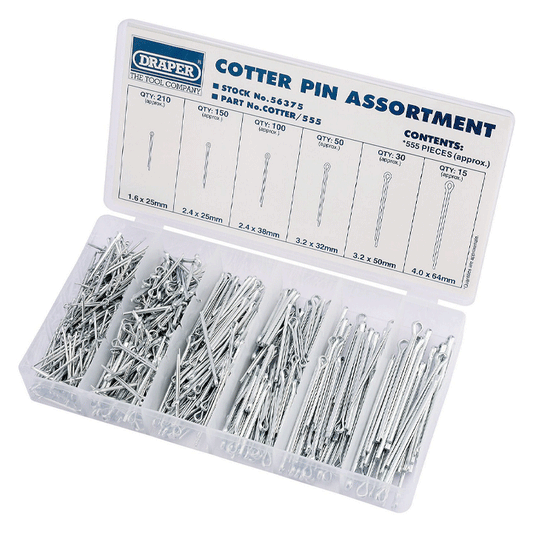 COTTER PIN ASSORTMENT 555PCS