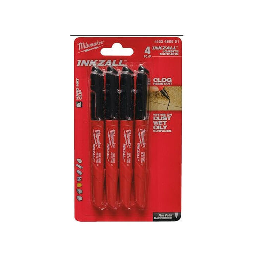 MILWAUKEE INKZALL MARKER SET 4PCS 171001