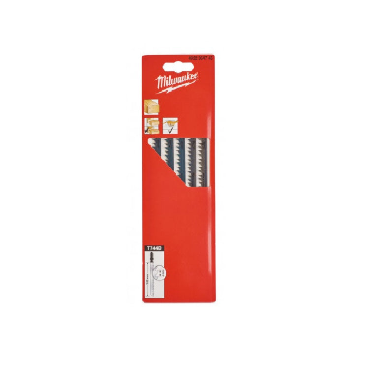 MILWAUKEE JIGSAW BLADES WOOD FAST CUT 155MM 5PCS