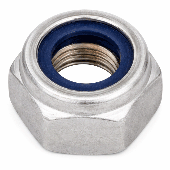 HEX NUT LOCK NYLON INSERT 8MM 10PCS