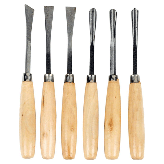 WOOD CARVING SET 6X165MM