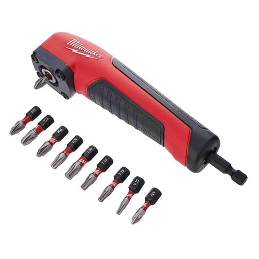 MILWAUKEE RIGHT ANGLE SHOCKWAVE SET 11PCS