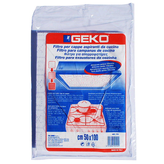 GEKO HOOD EXTRACTOR FILTER 50X100CM
