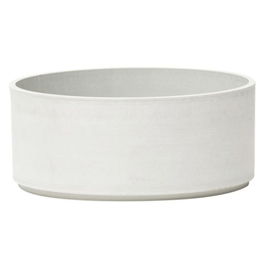 POT TAMBOURINE 22CMX9CM WHITE