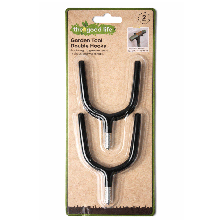 DOUBLE TOOL HOOKS 100X60MM 2PCS
