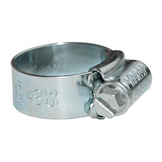 HOSE CLIPS 25MM ZINC PLATED 4PCS