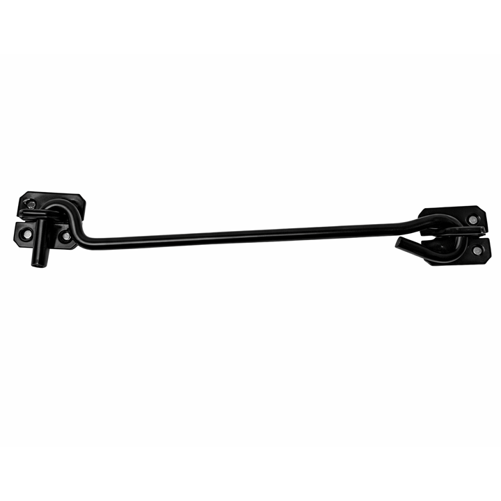 HOOK&EYE IRON BLACK 200MM 8"