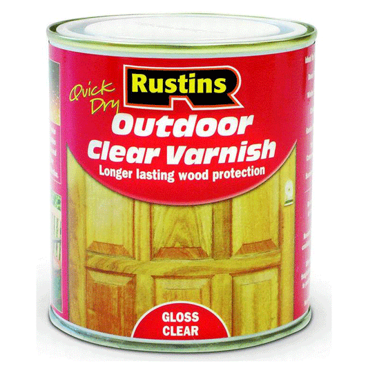 CLEAR VARNISH GLOSS 1LTR RUSTINS