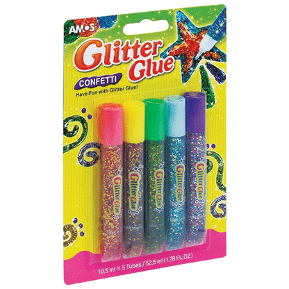 CONFETI GLITTER GLUES 10.5ML 5PCS