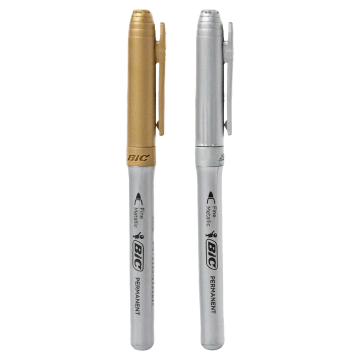 BIG MARKING SILVER-GOLD 1.0MM 2PCS