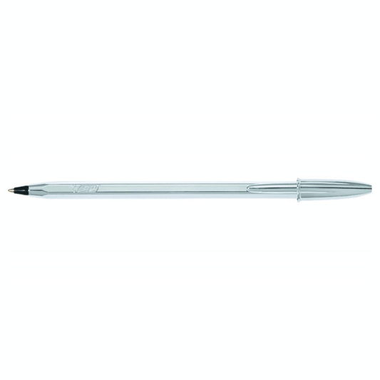 BIC CRISTAL MEDIUM SHINE ΑΣΗΜΙ ΜΑΥΡΟ