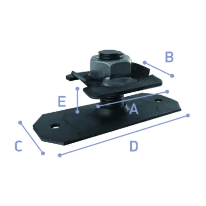 POST BASES ADJUSTABLE HEAVY DUTY 9