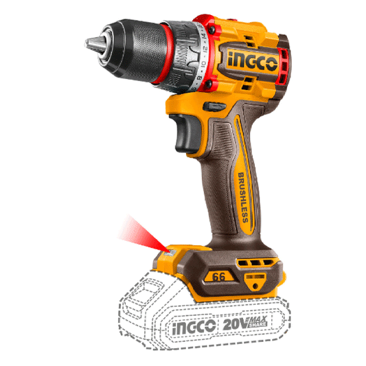 INGCO ΣΥΜΠΑΓΕΣ ΔΡΑΠΑΝΟΚΑΤΣΑΒΙΔΟ ΜΠΑΤΑΡΙΑΣ BRUSHLESS 20V 66Nm (SOLO)