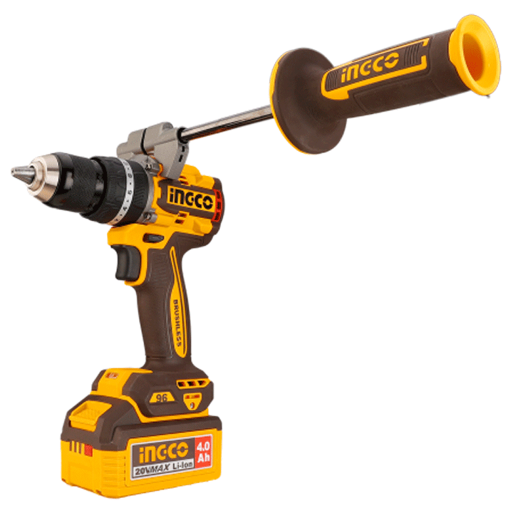 BRUSHLESS CORDLESS IMPACT DRILL 96NM 20V SET INGCO