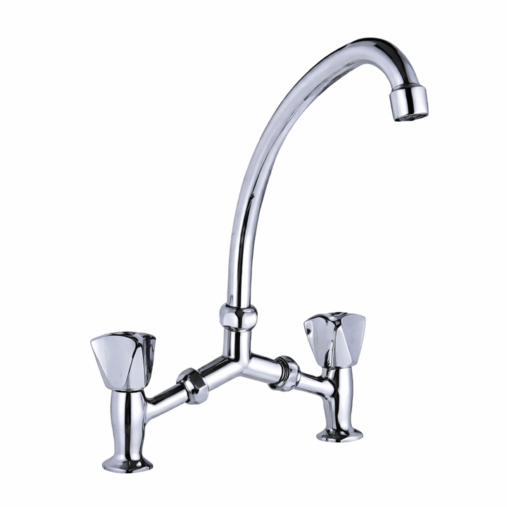 IRIS BASIN MIXER BRASS BRIDGE TYPE