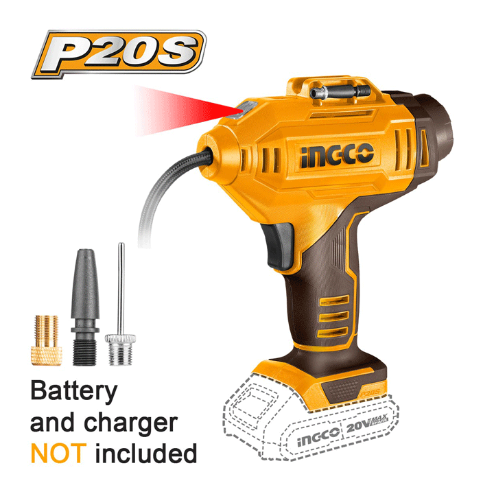 CORDLESS AUTO AIR COMPRESSOR 150PSI SOLO INGCO