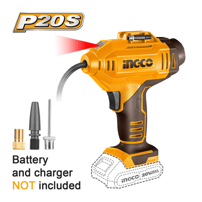 CORDLESS AUTO AIR COMPRESSOR 150PSI SOLO INGCO