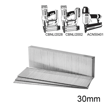BRAD NAILS 1.25X1X30MM 5000PCS INGCO