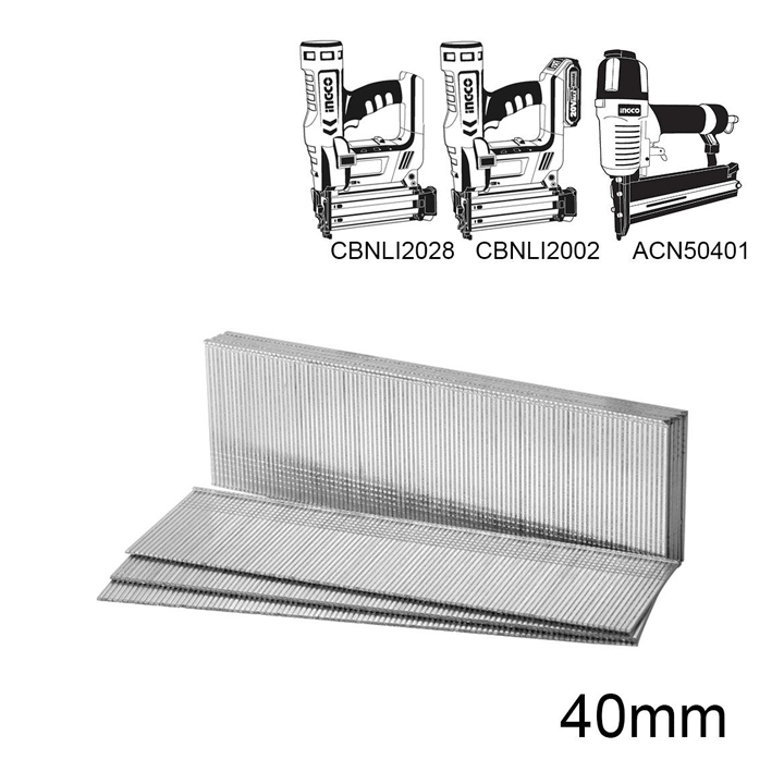 BRAD NAILS 1.25X1X40MM 5000PCS INGCO