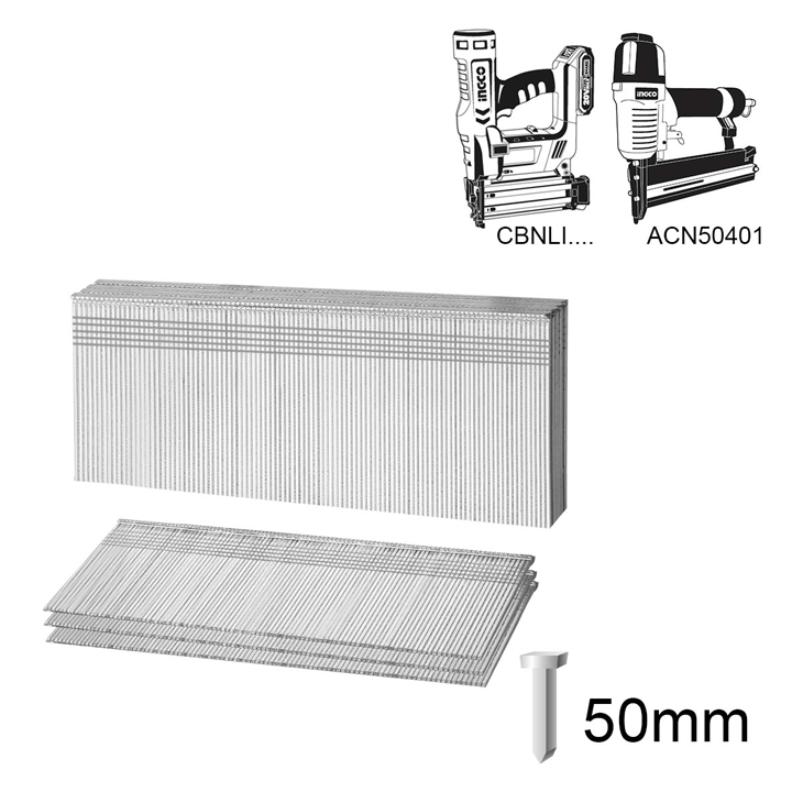 INGCO ΚΑΡΦΙΑ BRAD 1,25x1x50mm – 5000 ΤΕΜ.
