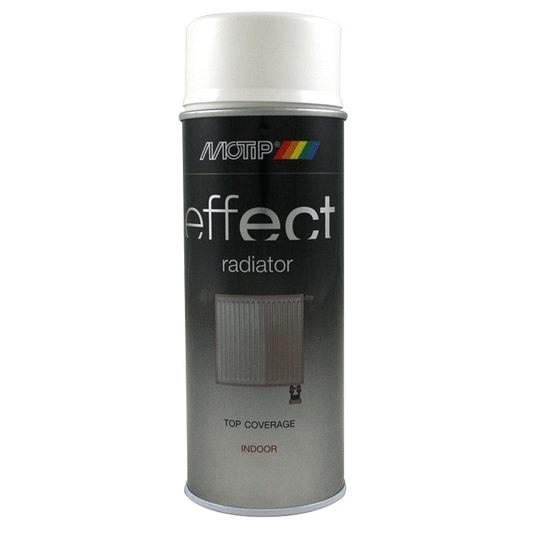 MOTIP EFFECT RADIATOR ENAMEL WHITE GLOSS SPRAY 400ML
