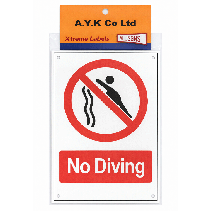 SIGN "NO DIVING" 20X30