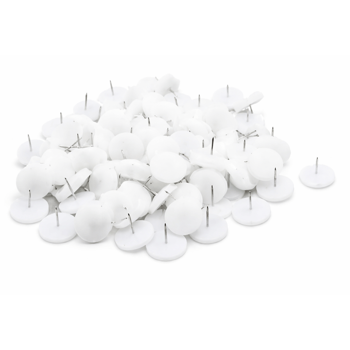 GLIDERS FELT PIN WHITE 1000PCS