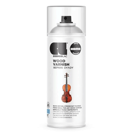 SPRAY WOOD SATIN VARNISH N375 400ML COSMOSLAC