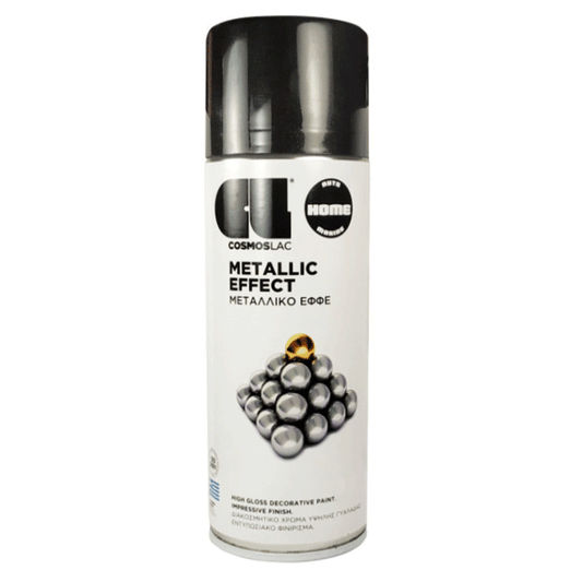 SPRAY BLACK METALLIC N335 400ML COSMOSLAC