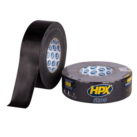 HPX CLOTH TAPE BLACK 50MMX10M