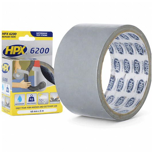 HPX CLOTH TAPE SILVER 50MMX5M