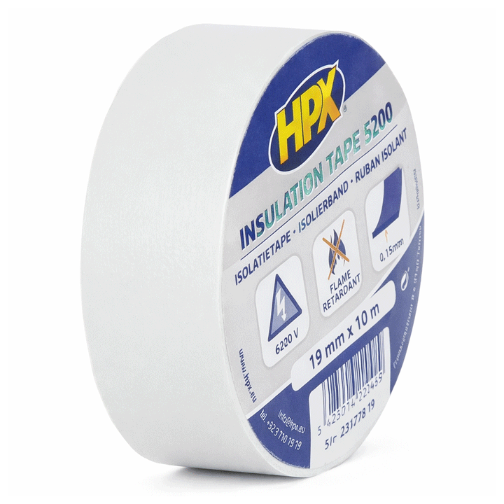 HPX INSULATING TAPE WHITE 19MMX10M
