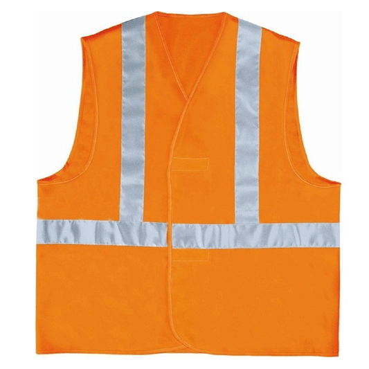 HI-VISIBILITY ORANGE WAISTCOAT
