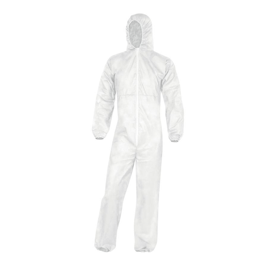DISPOSABLE COVERALL WHITE XL
