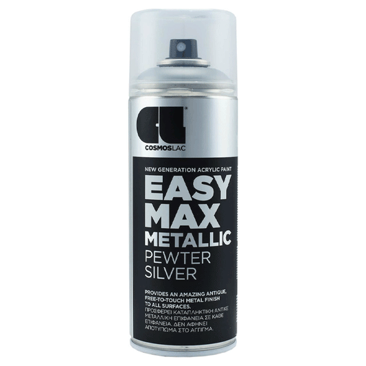 SPRAY EASY MAX METALLIC SILVER NO.900 400ML COSMOSLAC