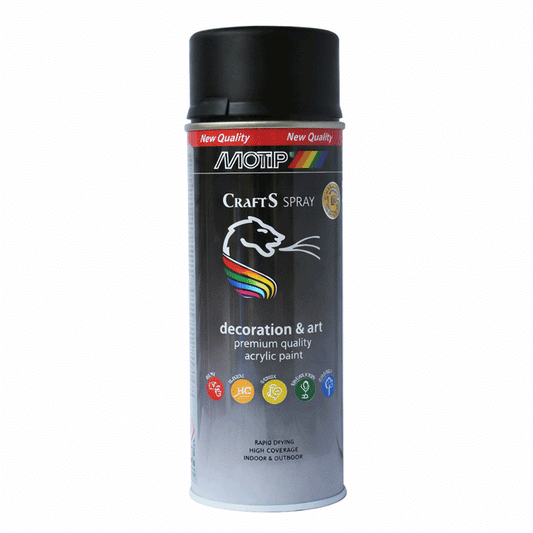 DUPLI-COLOR CRAFTS BLACK MATT RAL9005 400ML