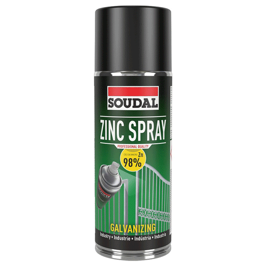 SOUDAL ZINC 98% GALVANIZING SPRAY 400ML