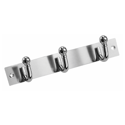 HANGER 3HOOKS NICKEL MAT 322
