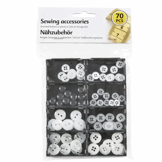SEWING KIT BUTTONS 70 PCS