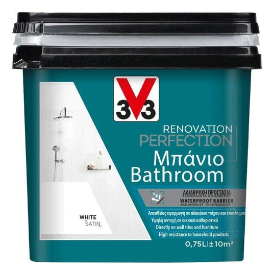 ΧΡΩΜΑ ΑΝΑΚΑΙΝΙΣΗΣ ΜΠΑΝΙΟΥ ΛΕΥΚΟ V33 750ML