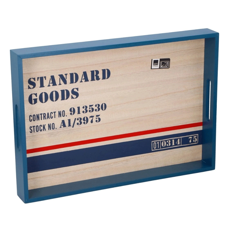 SERVING TRAY 40X28X4,5CM MDF 16 3,20 ARTI CASA BCL
