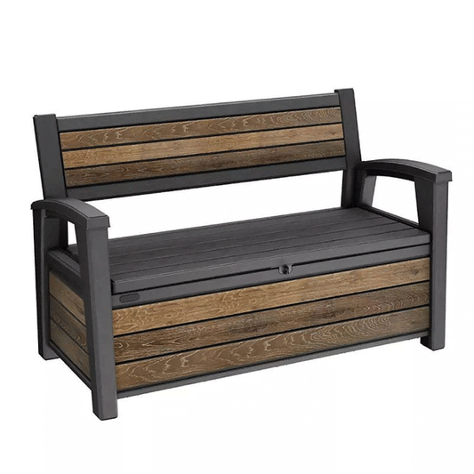 KETER DECO CARDEN BENCH 227L WALNUT/GREY