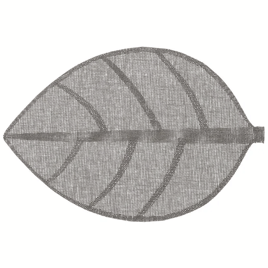 LEAF PLACEMAT 50X33 GREY